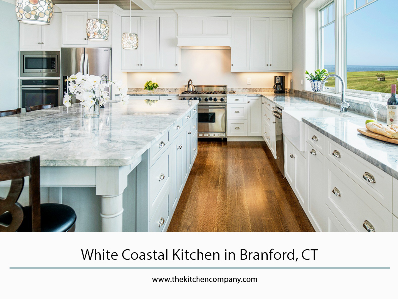 white coastal kitchen in Branford, CT